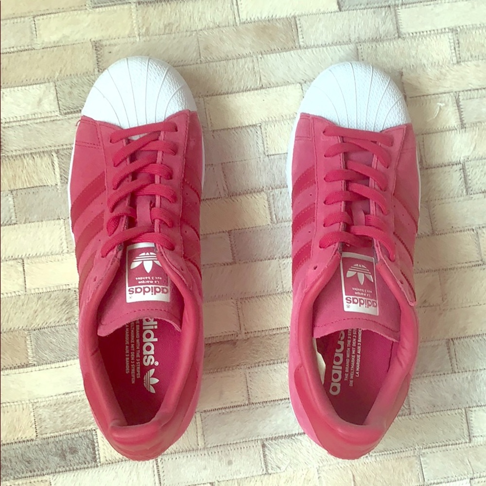 Never worn Pink adidas shoes